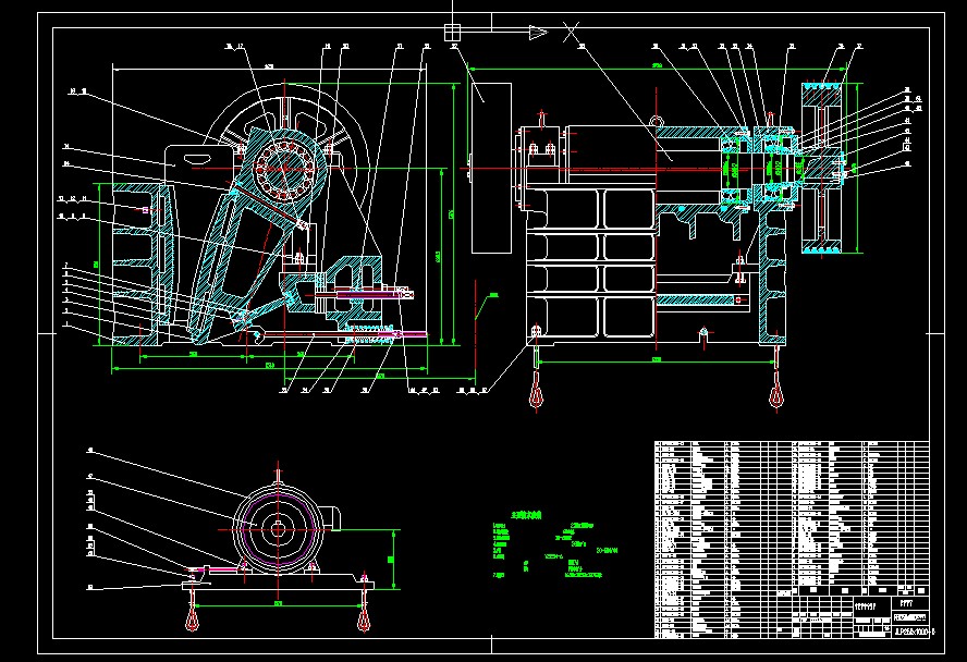 250X1000顎式破碎機(jī)總圖.dwg