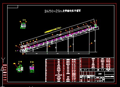 皮帶輸送機 B650X20m